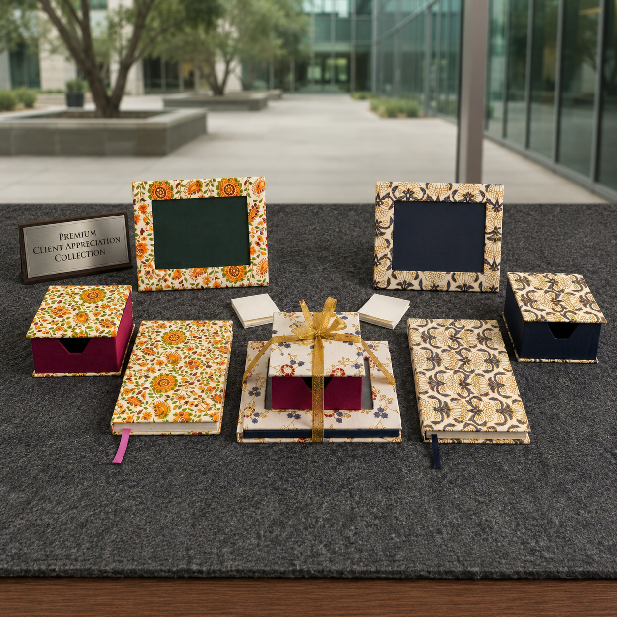 Diary, Sticky Pad Holder & Photo Frame Gift Set