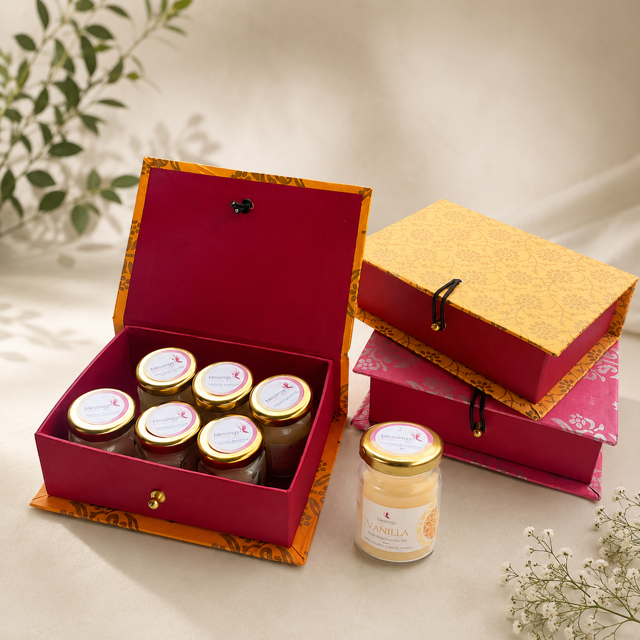 Scented candles COMBO gift box (cylinder jars)